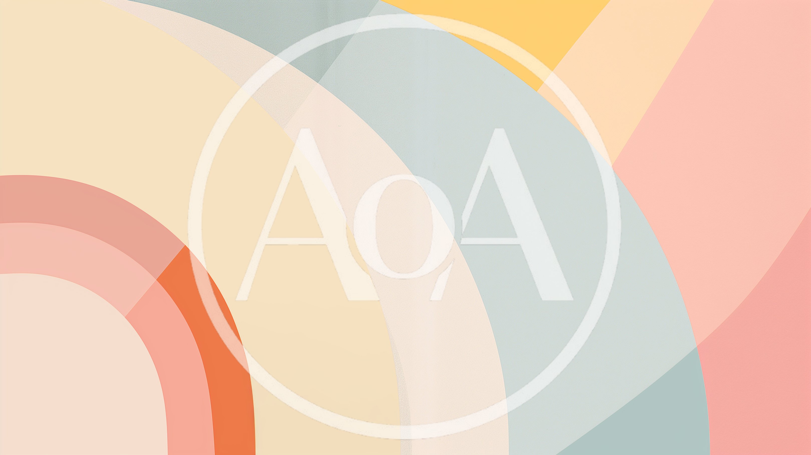 Abstract Geometric Background With Soft Pastel Arcs