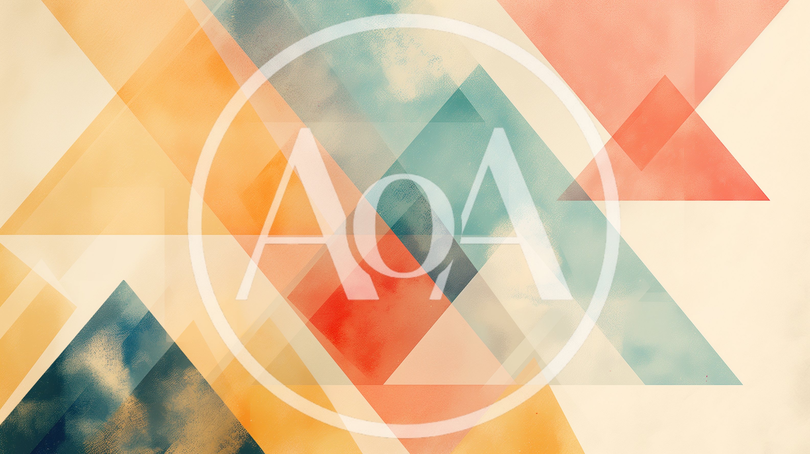 Abstract Geometric Background With Overlapping Triangles