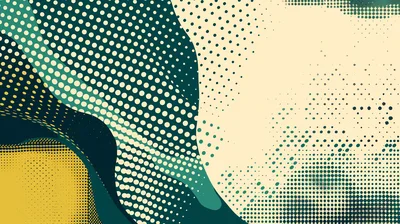Abstract Retro Pop Art Background With Halftone Dots