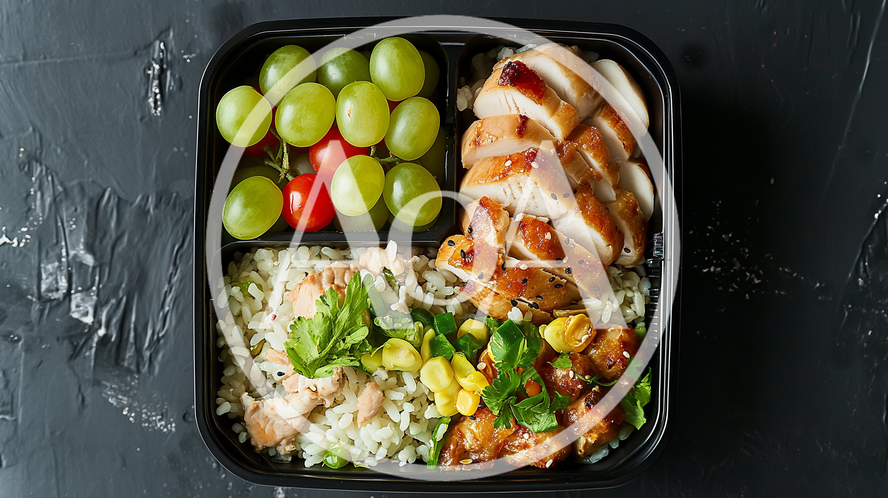 Healthy Meal Prep Container With Chicken And Rice