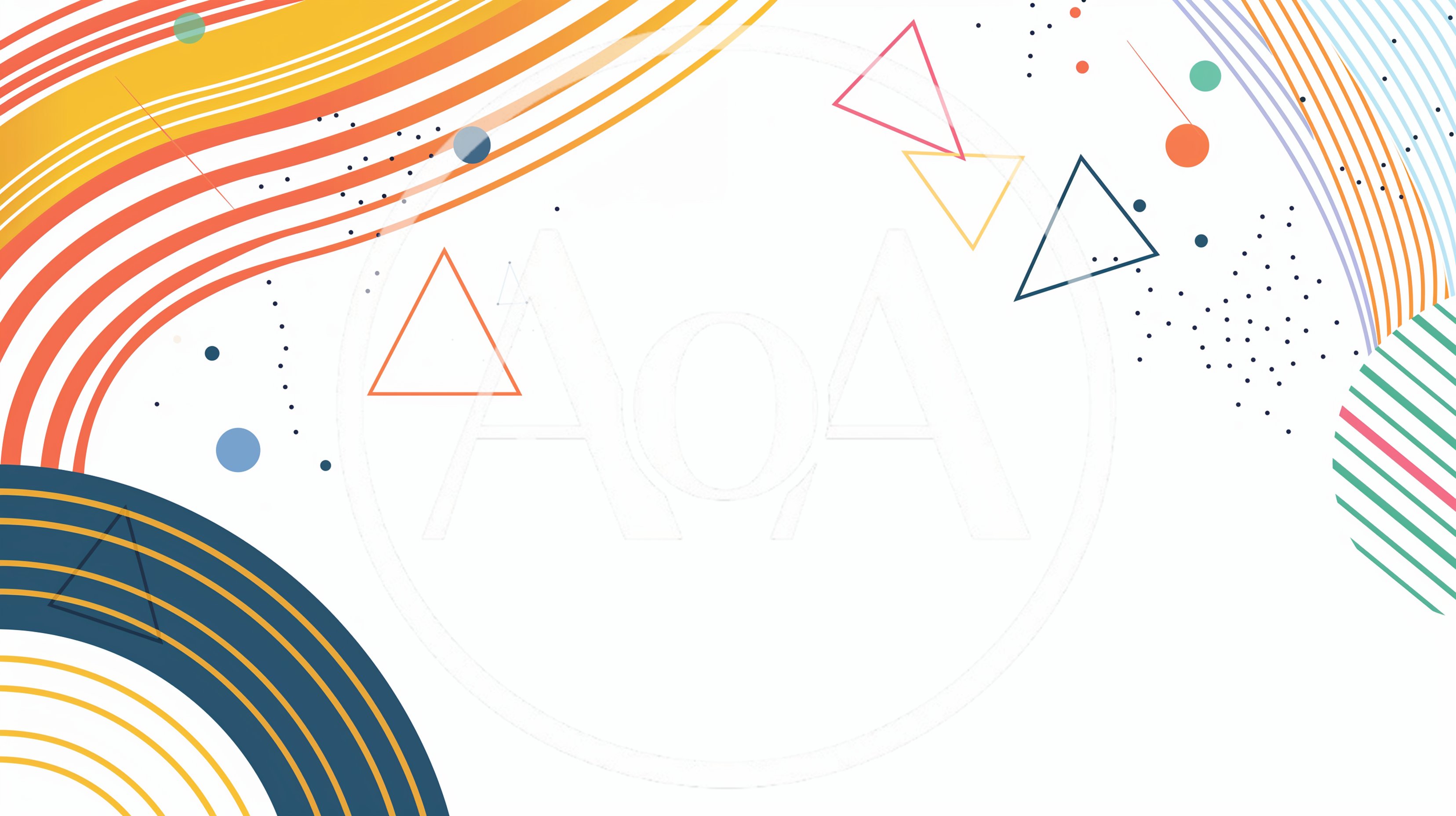 Abstract Geometric Background With Colorful Lines And Shapes