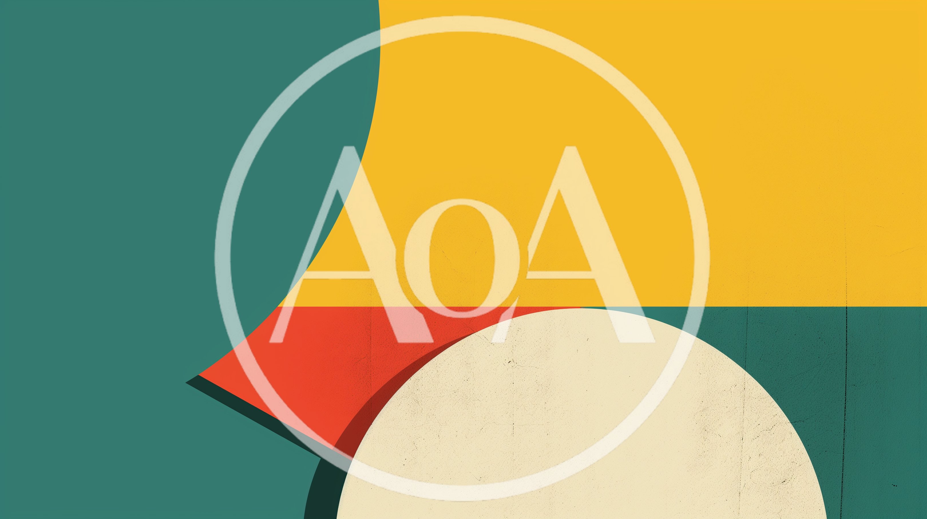 Minimalist Abstract Geometric Background With Retro Color Palette