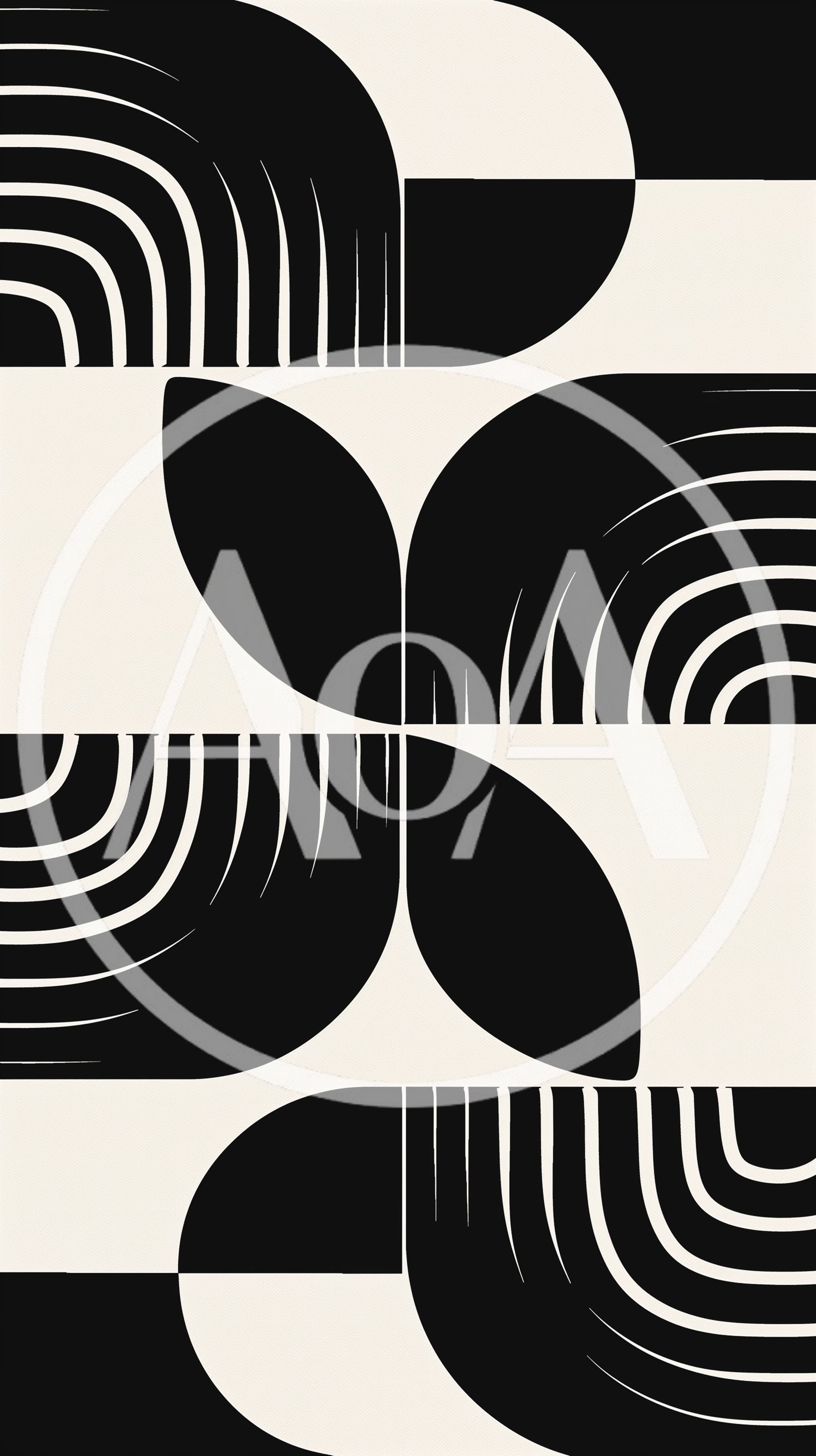 Abstract Mid Century Modern Geometric Pattern