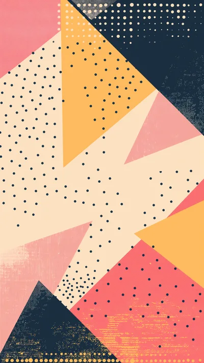 Abstract Geometric Memphis Style Background Pattern