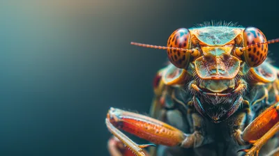 Macro Close Up Of A Cicada Insect