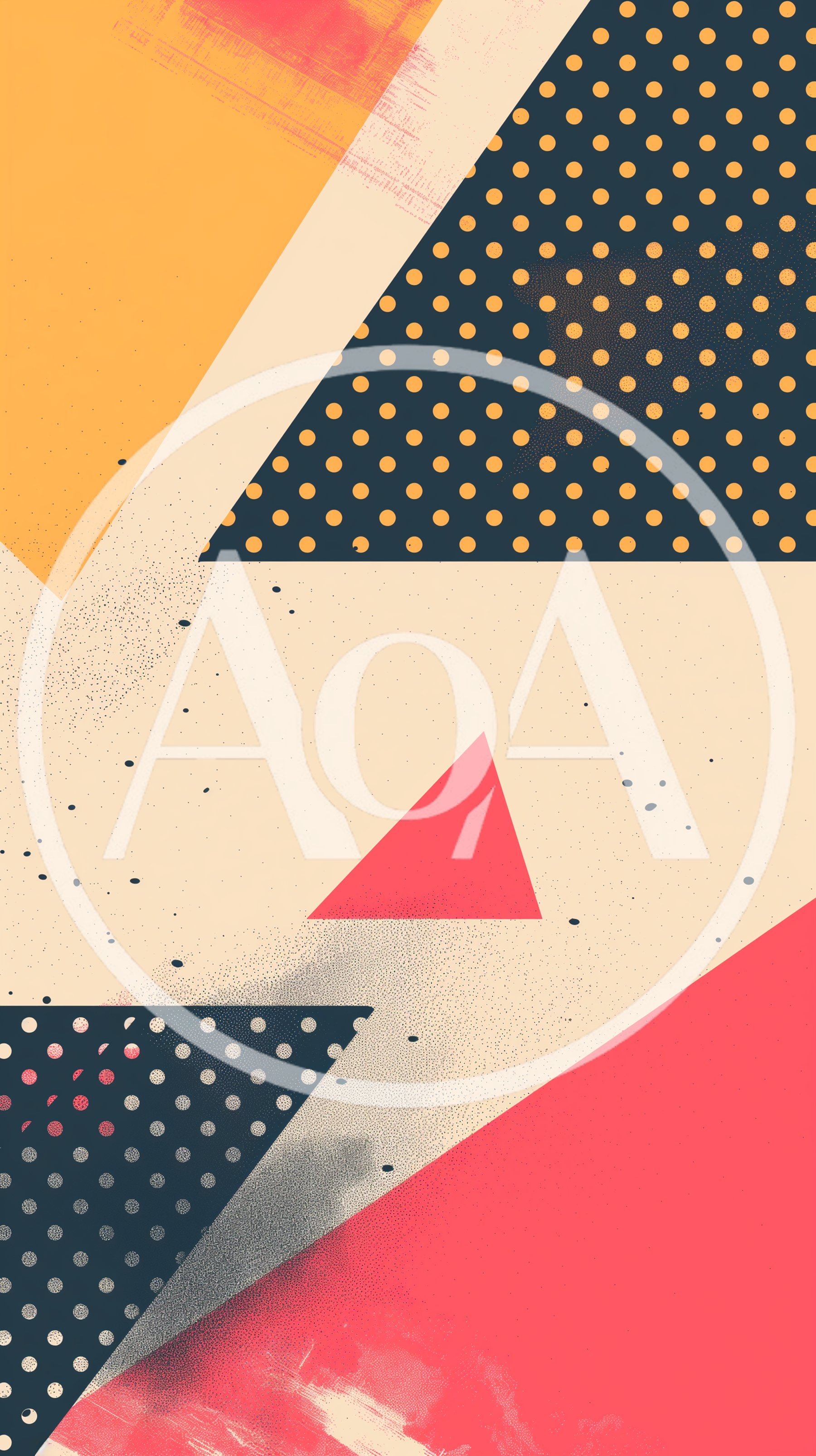 Abstract Geometric Memphis Style Graphic Design Background