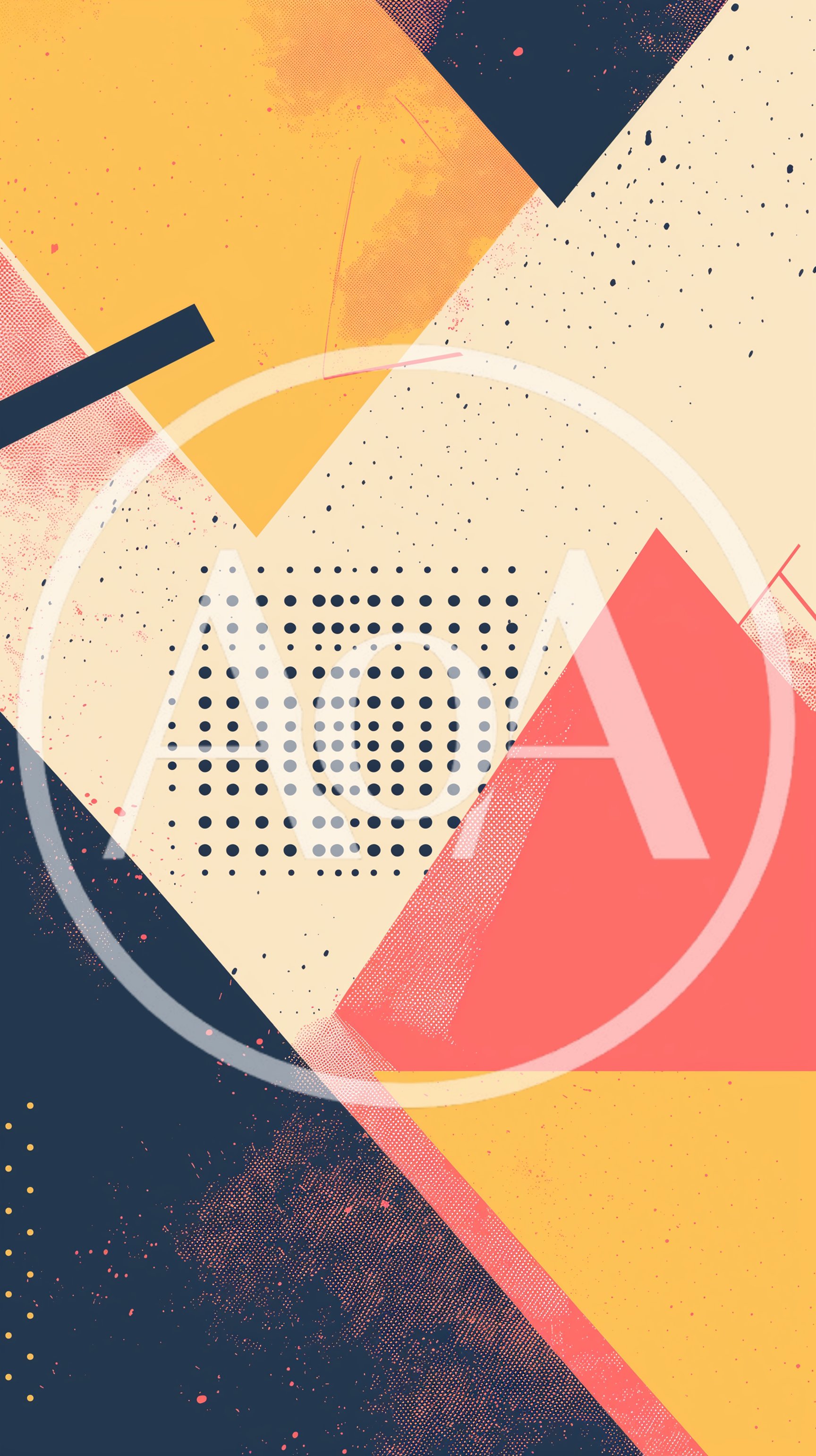 Abstract Geometric Memphis Style Graphic Design Background