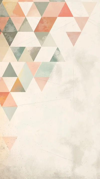Abstract Geometric Triangle Pattern With Vintage Texture