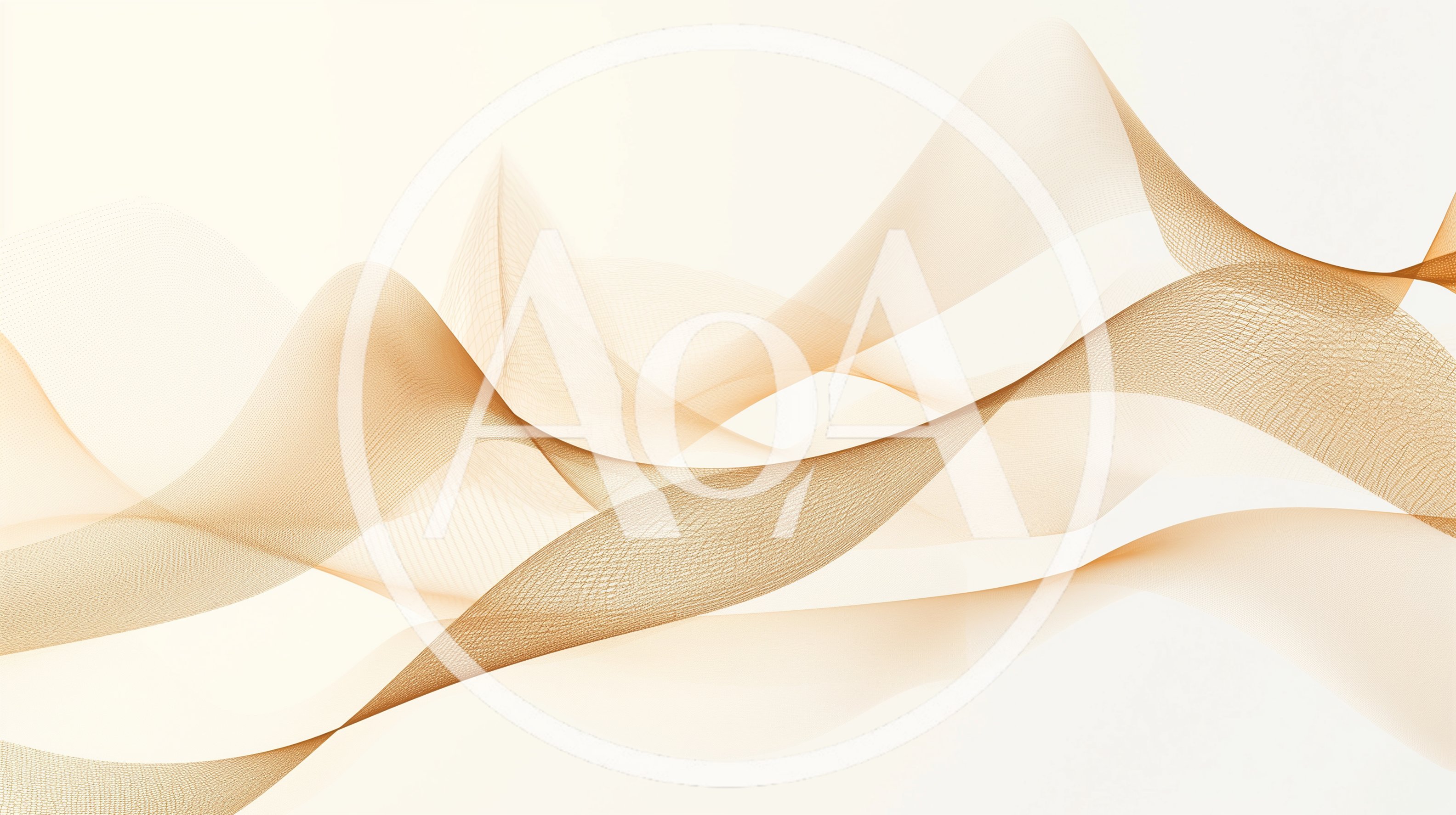 Abstract Golden Wave Lines Background
