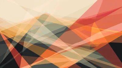 Abstract Geometric Background With Overlapping Translucent Shapes