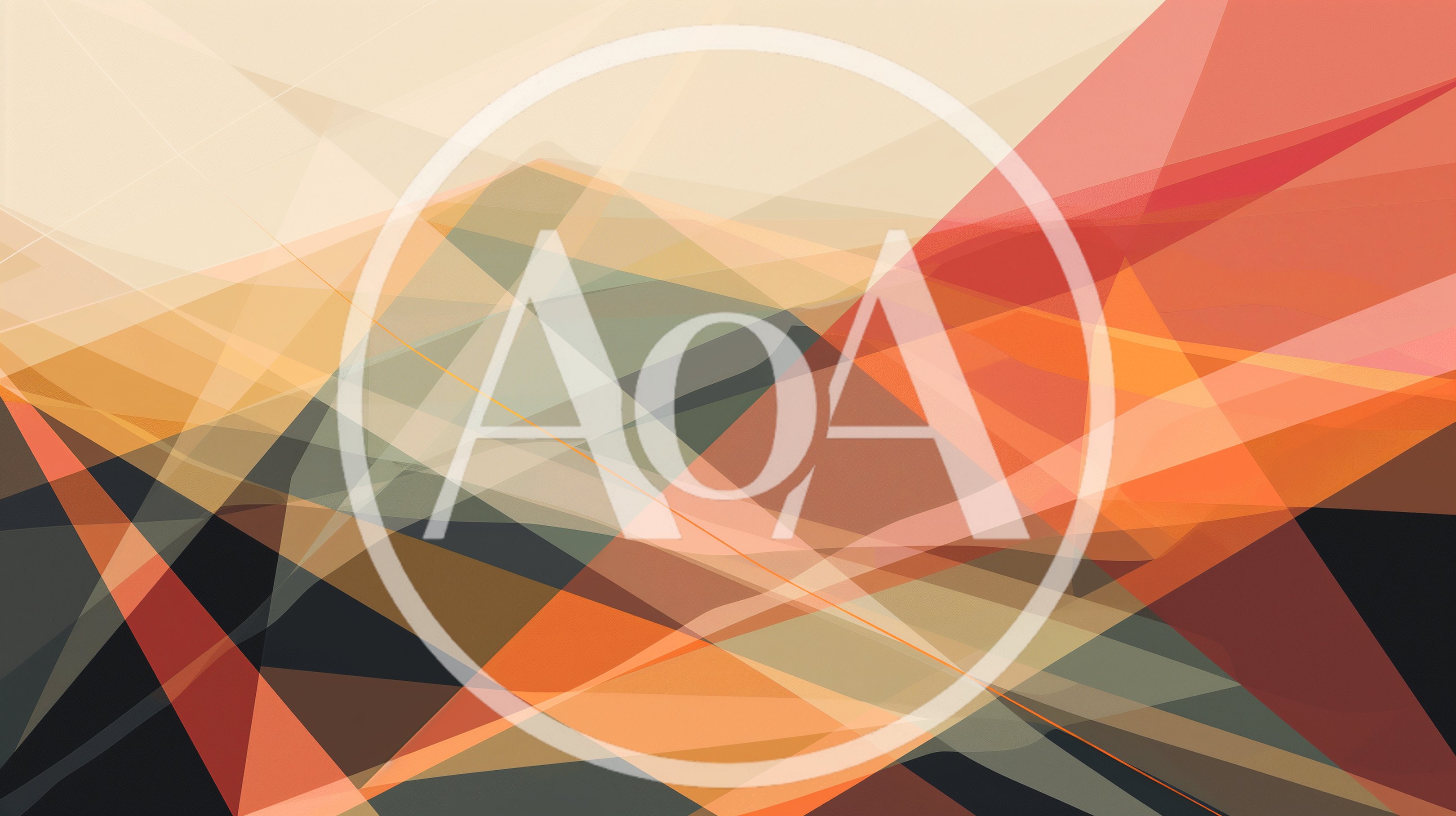 Abstract Geometric Background With Overlapping Translucent Shapes