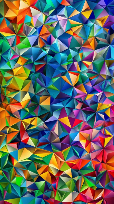 Abstract Geometric Low Poly Background Pattern