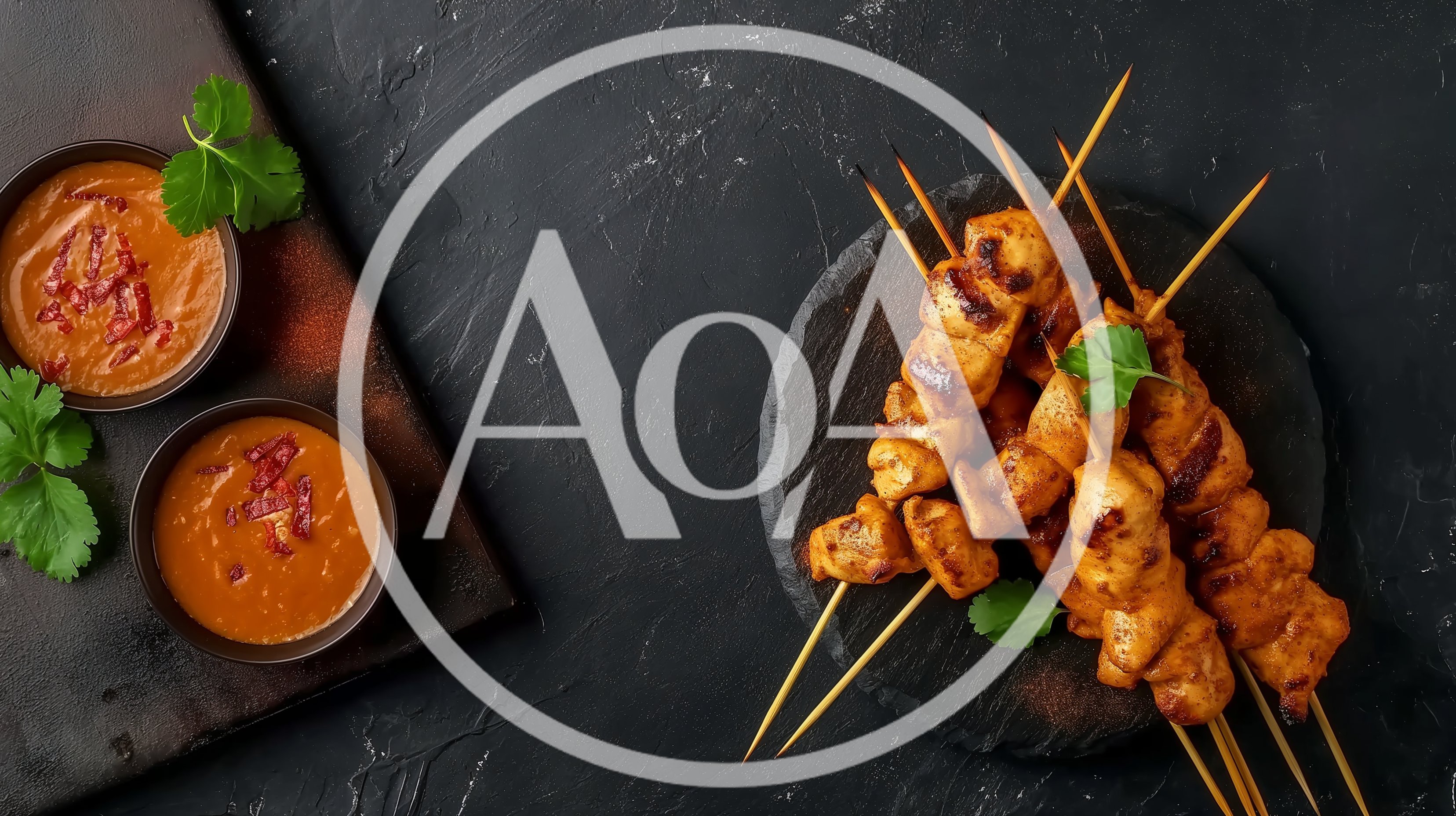 Grilled Chicken Satay Skewers With Peanut Sauce