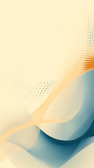 Abstract Wavy Background With Halftone Dot Patterns