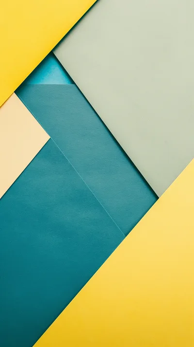Abstract Geometric Background With Overlapping Colored Paper Sheets