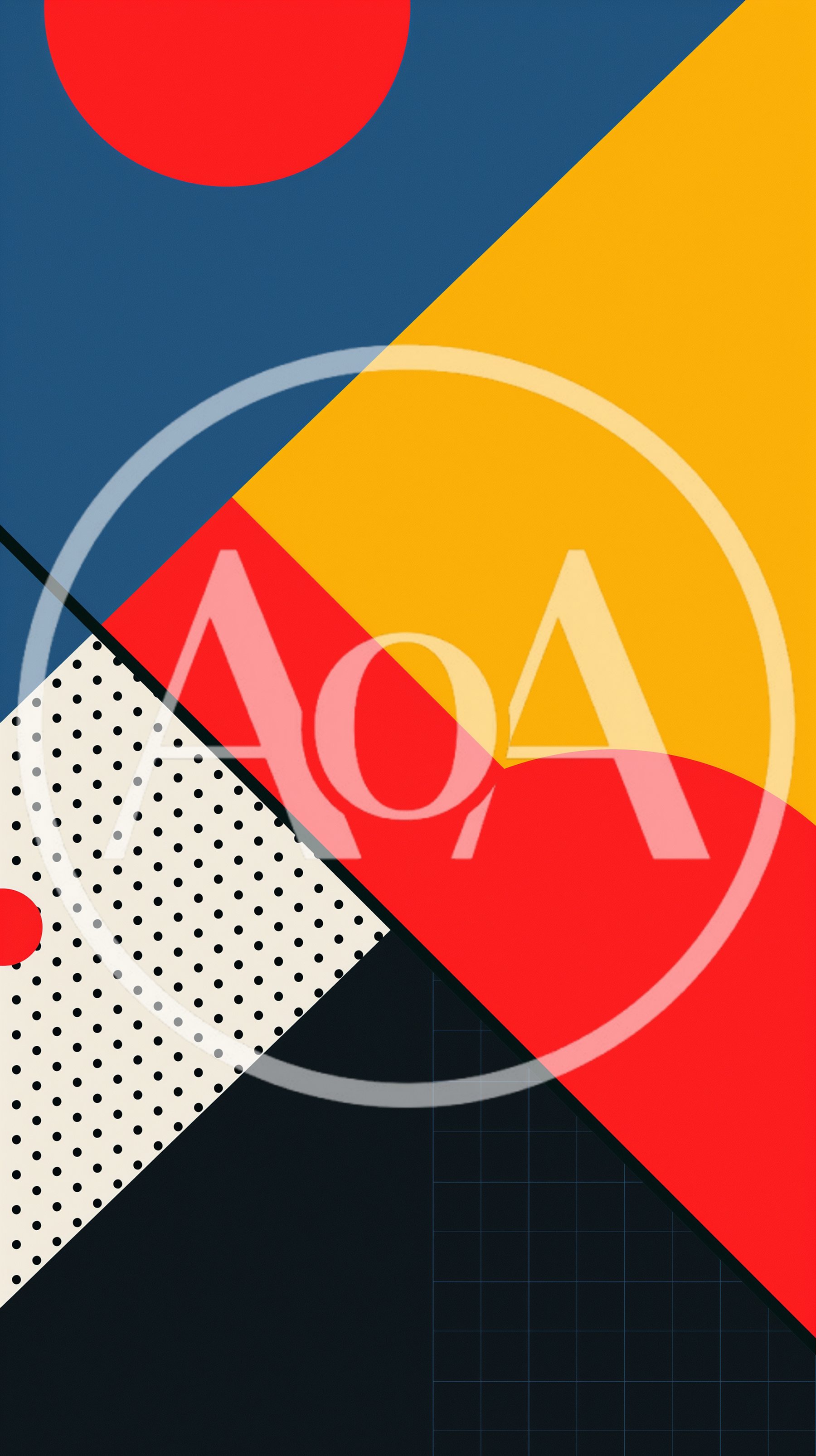 Abstract Geometric Memphis Style Graphic Design Background
