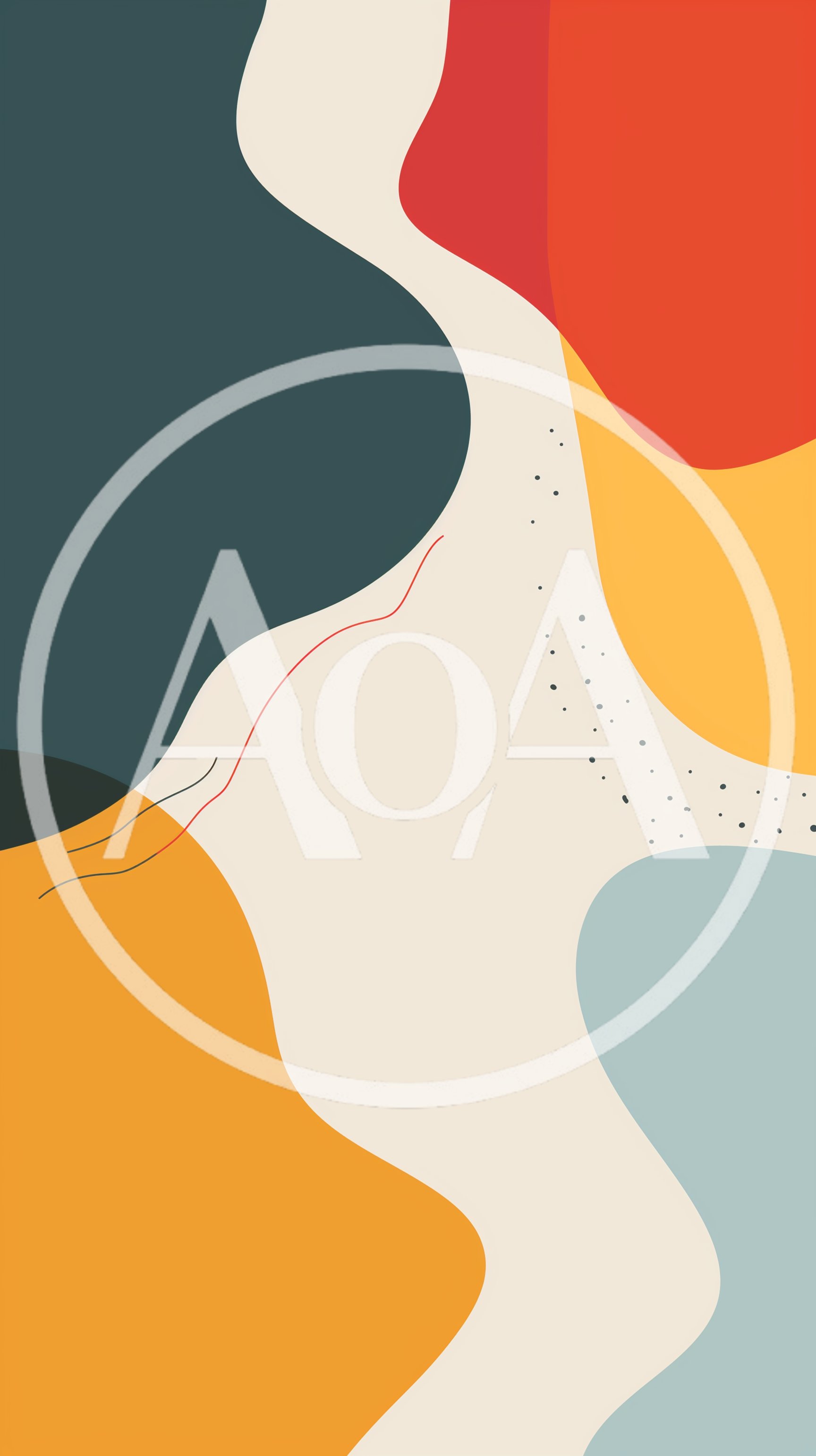 Abstract Minimalist Background With Organic Shapes And Lines