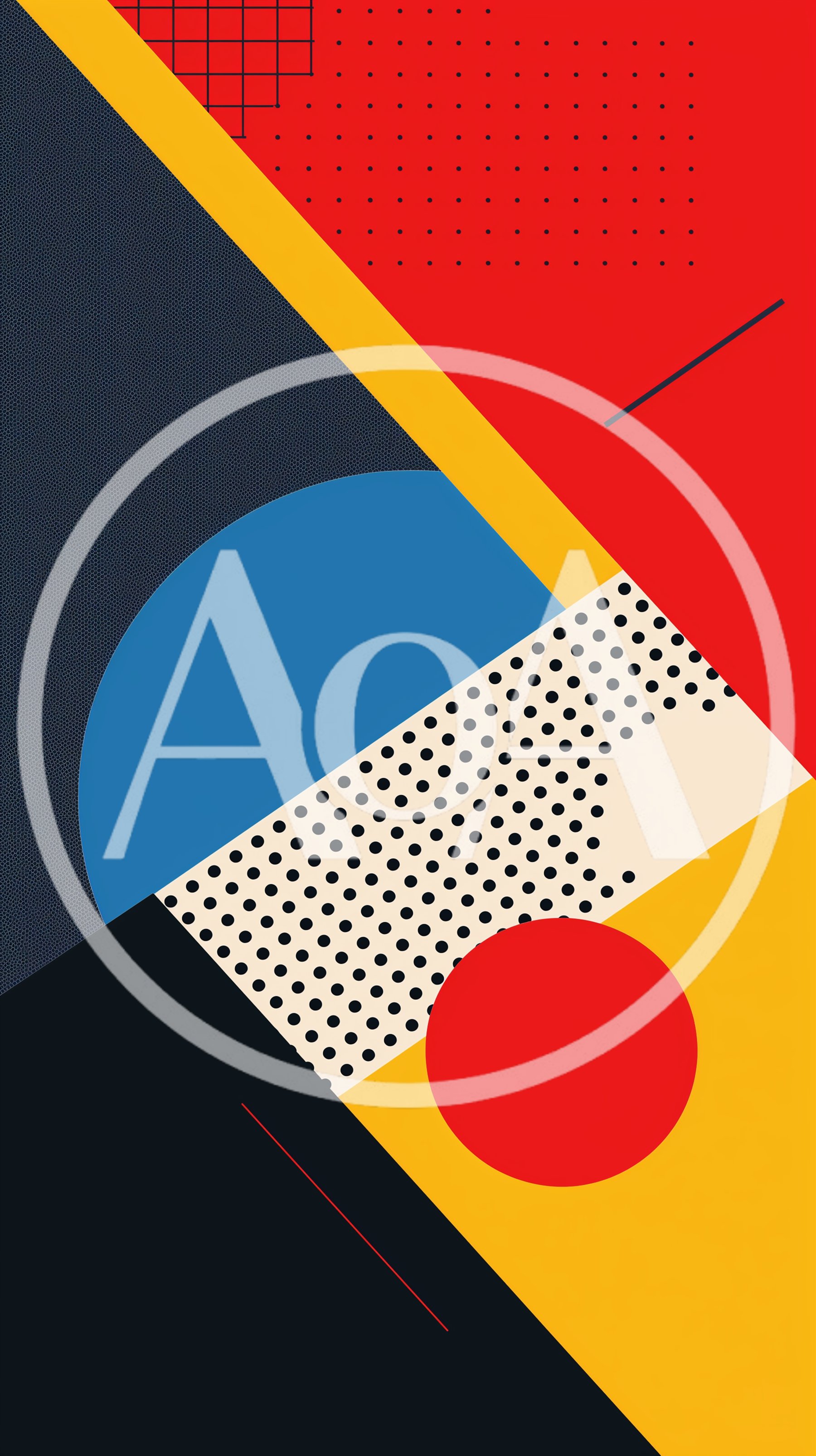 Abstract Geometric Memphis Style Graphic Design Background