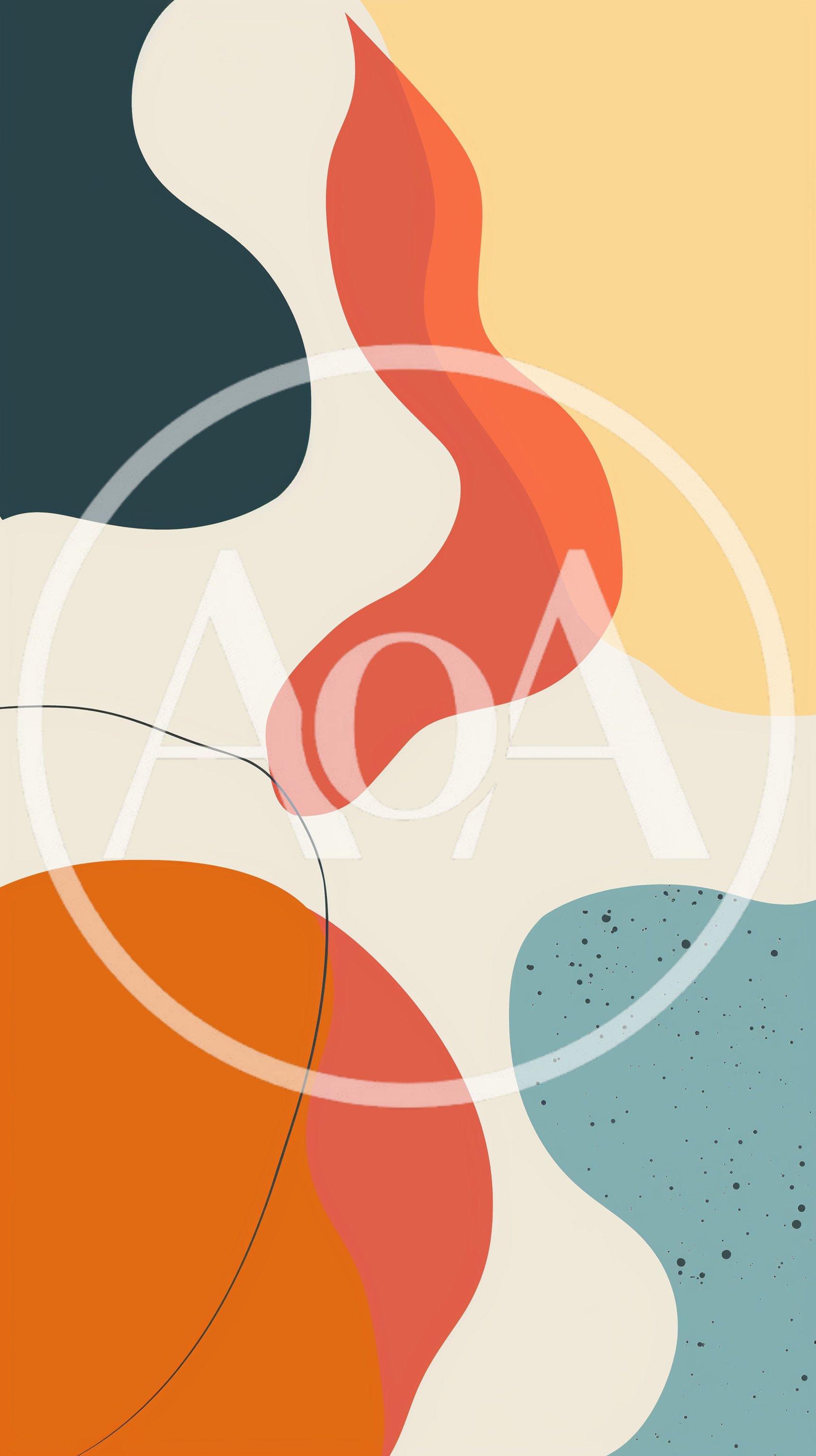 Abstract Organic Shapes Minimalist Background Design