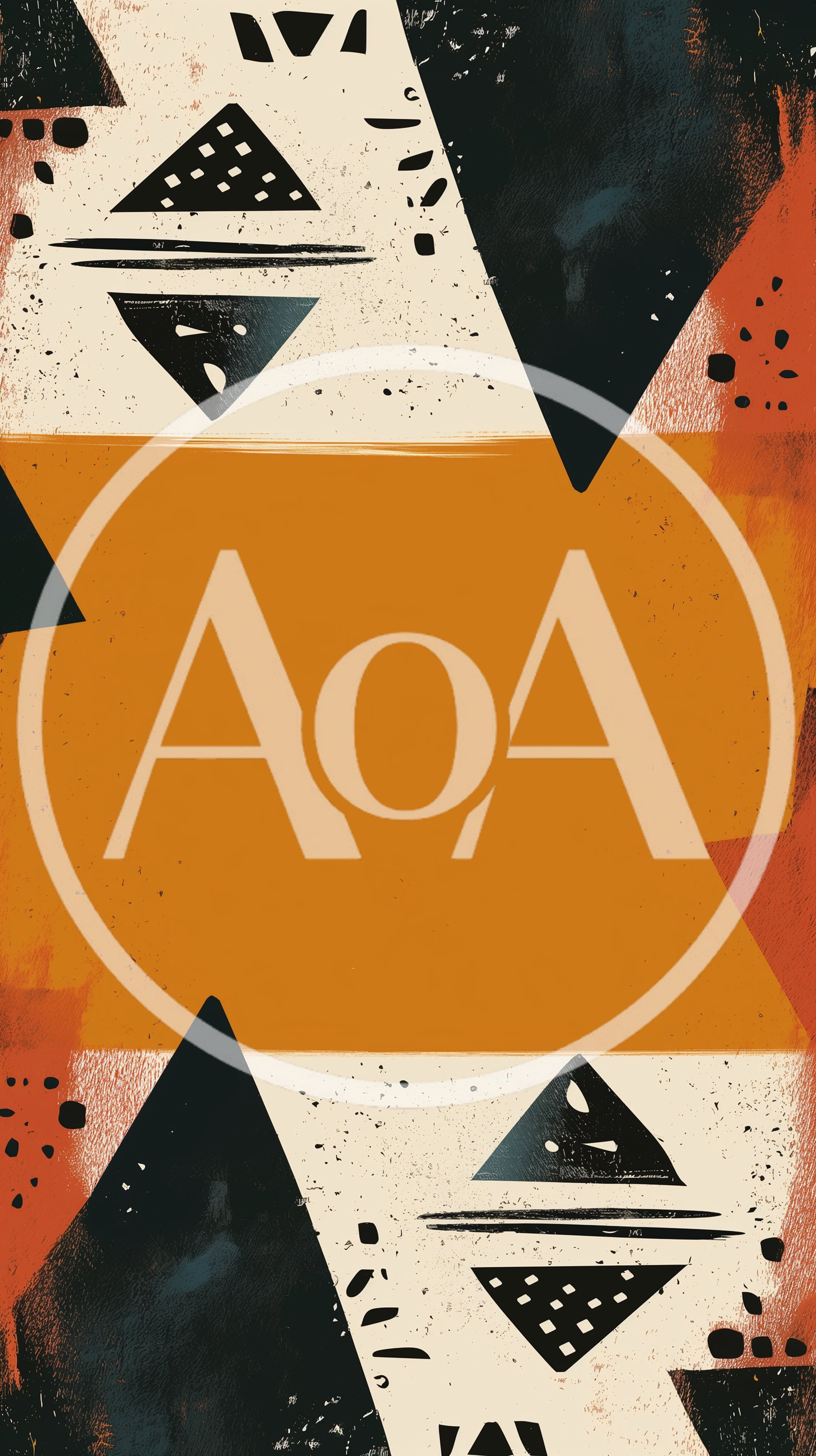 Abstract Geometric Pattern With Earthy Tones And Texture
