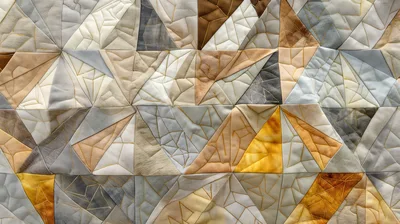 Abstract Geometric Quilt Fabric Texture