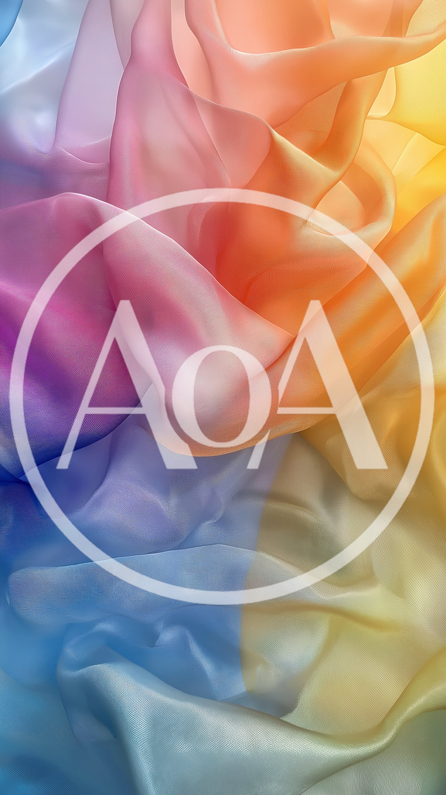 Abstract Background of Flowing Multicolored Silk Fabric