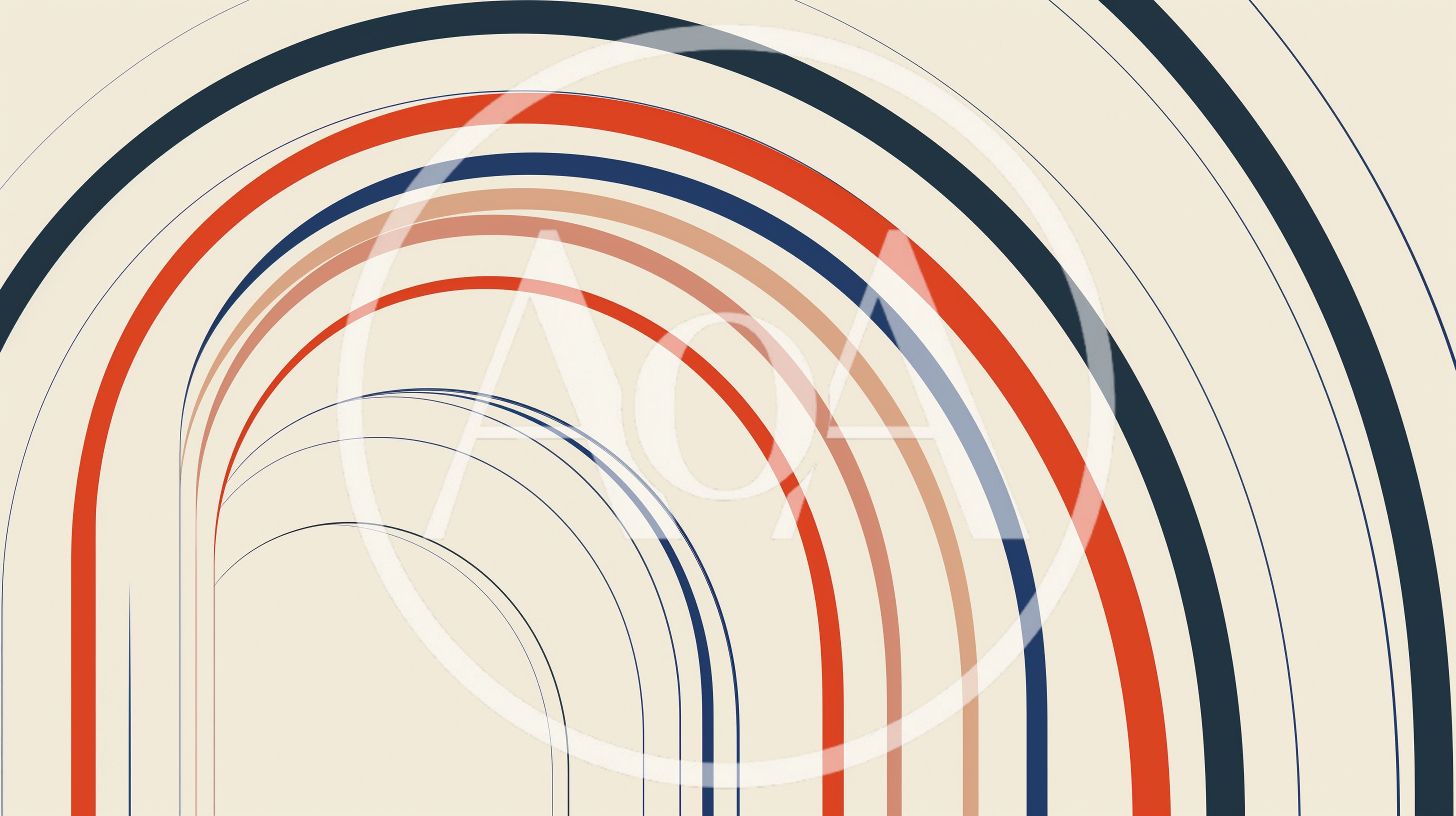 Abstract Minimalist Arched Lines Graphic Background
