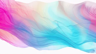 Abstract Flowing Colorful Silk Fabric Background Animation