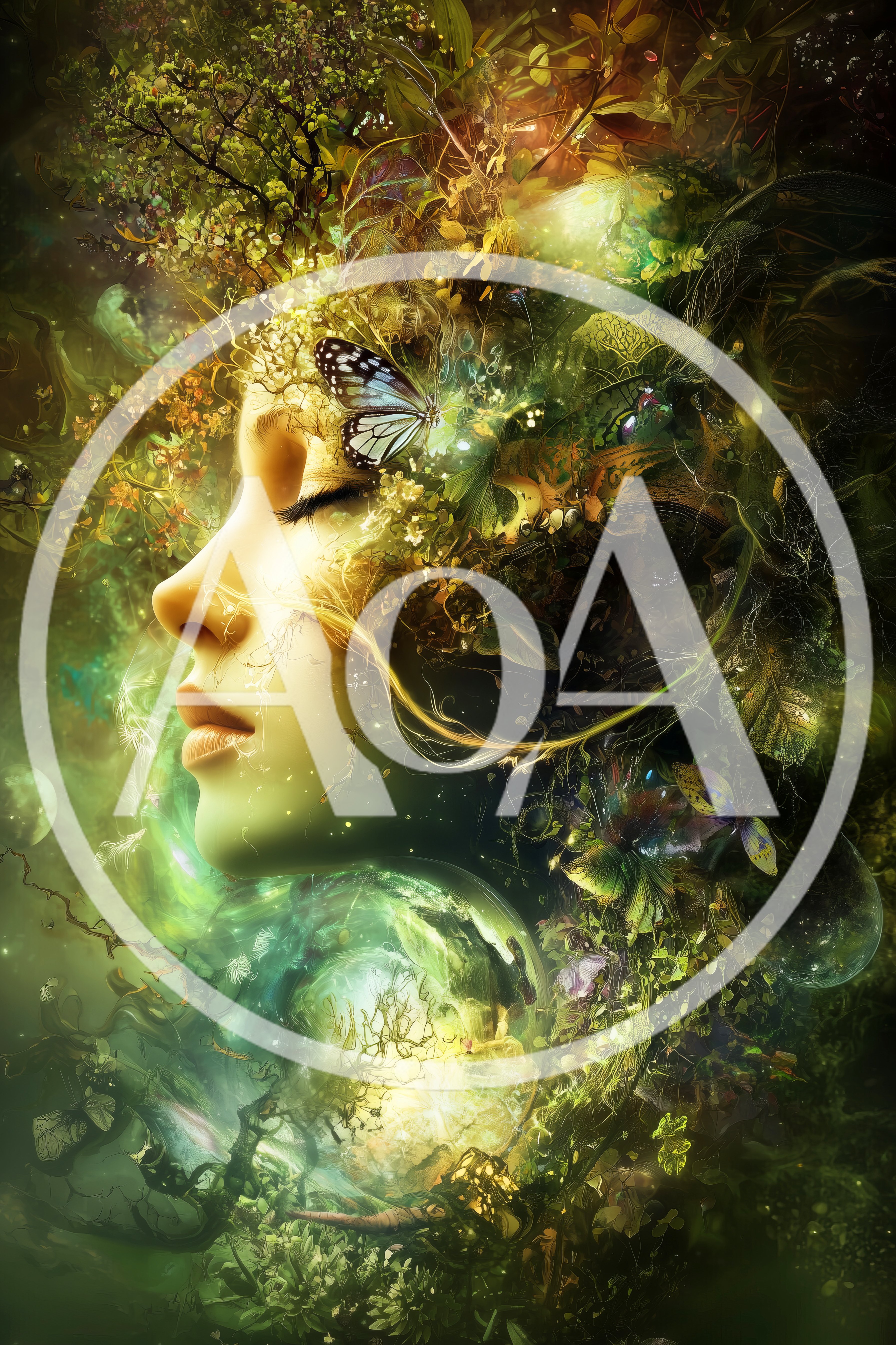 Surreal Portrait Of A Woman Merged With Nature