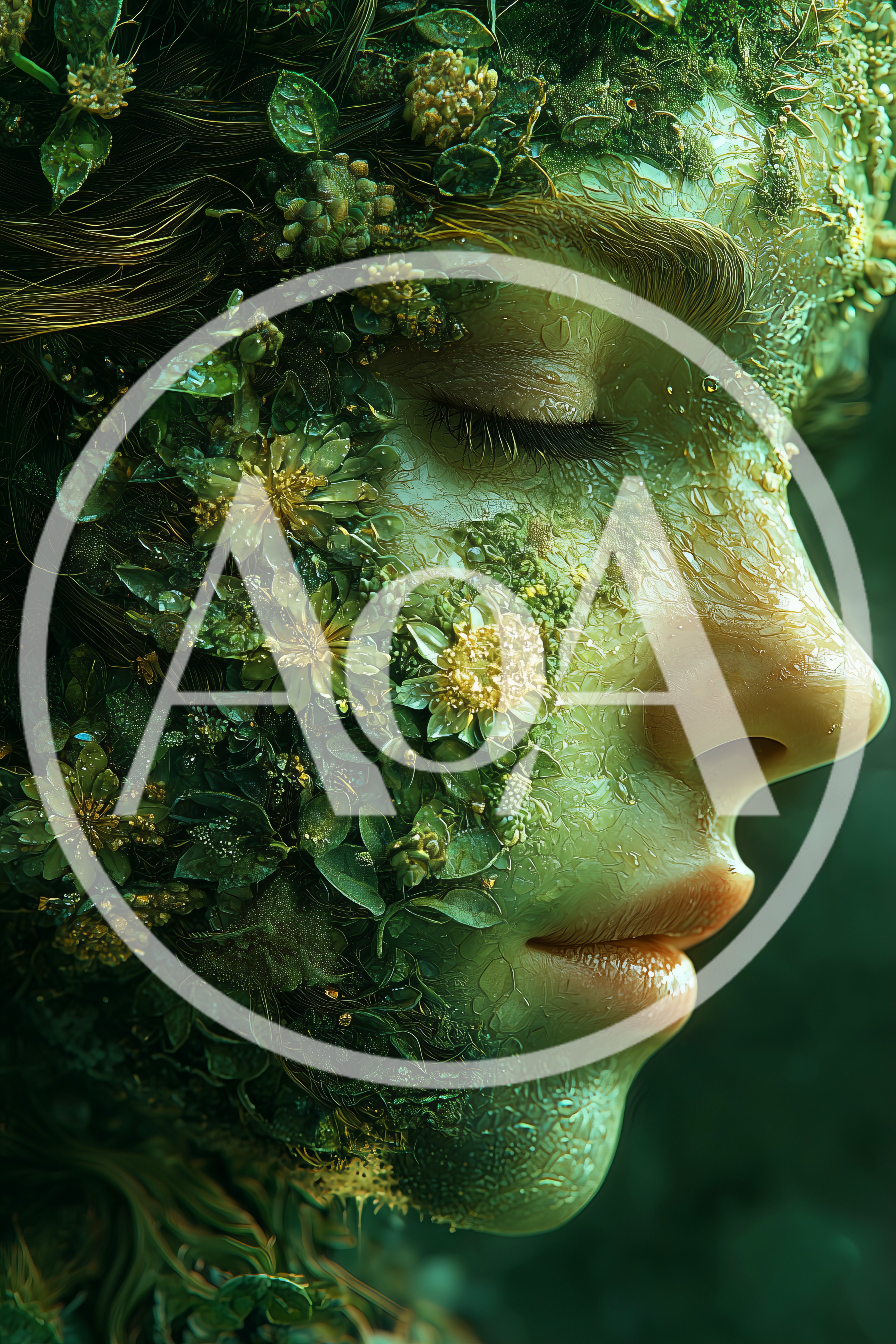 Surreal Portrait Of A Woman Merged With Nature