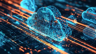 Digital Cloud Computing Network Data Visualization