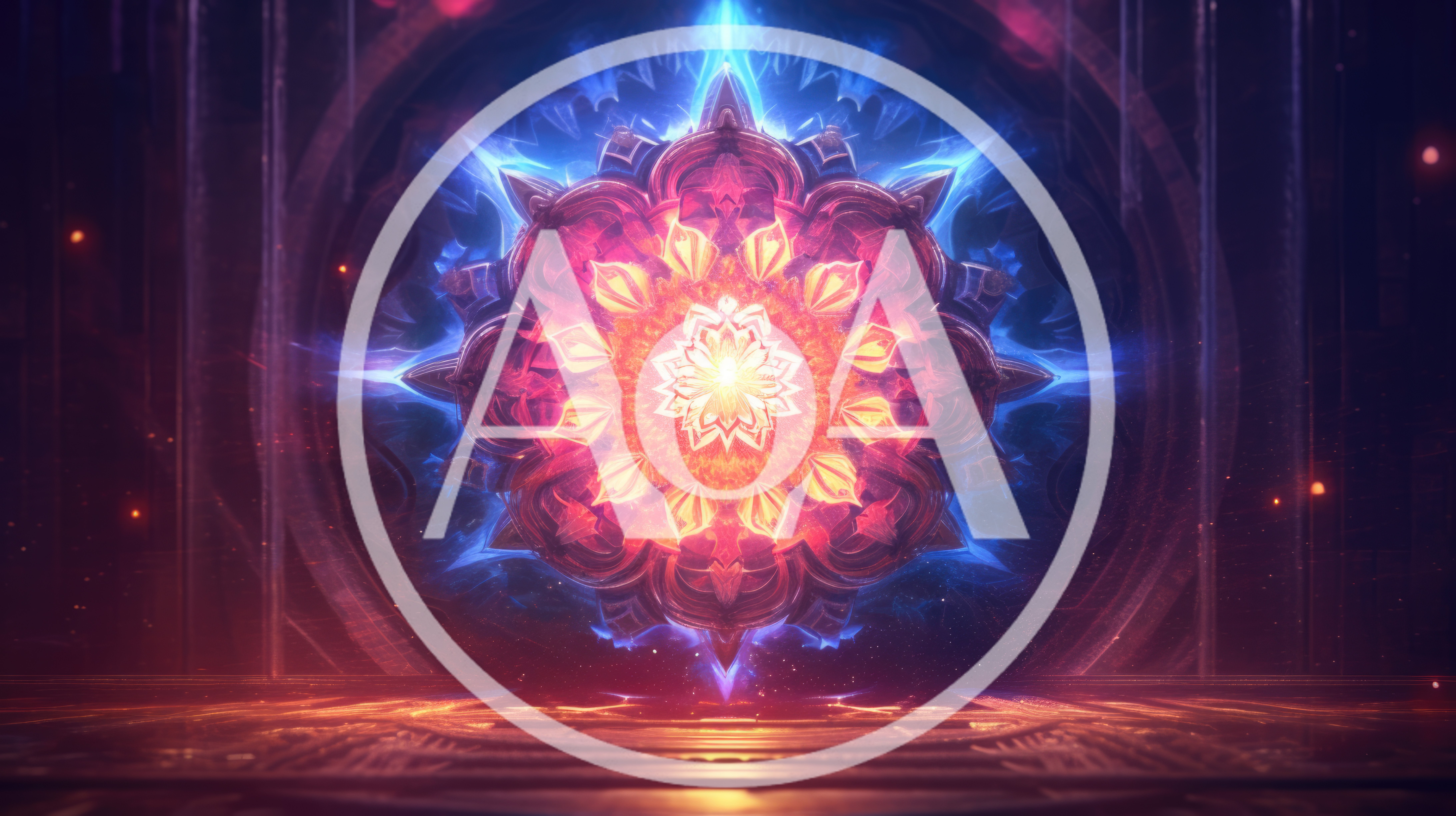 Glowing Abstract Mandala Portal With Radiant Energy
