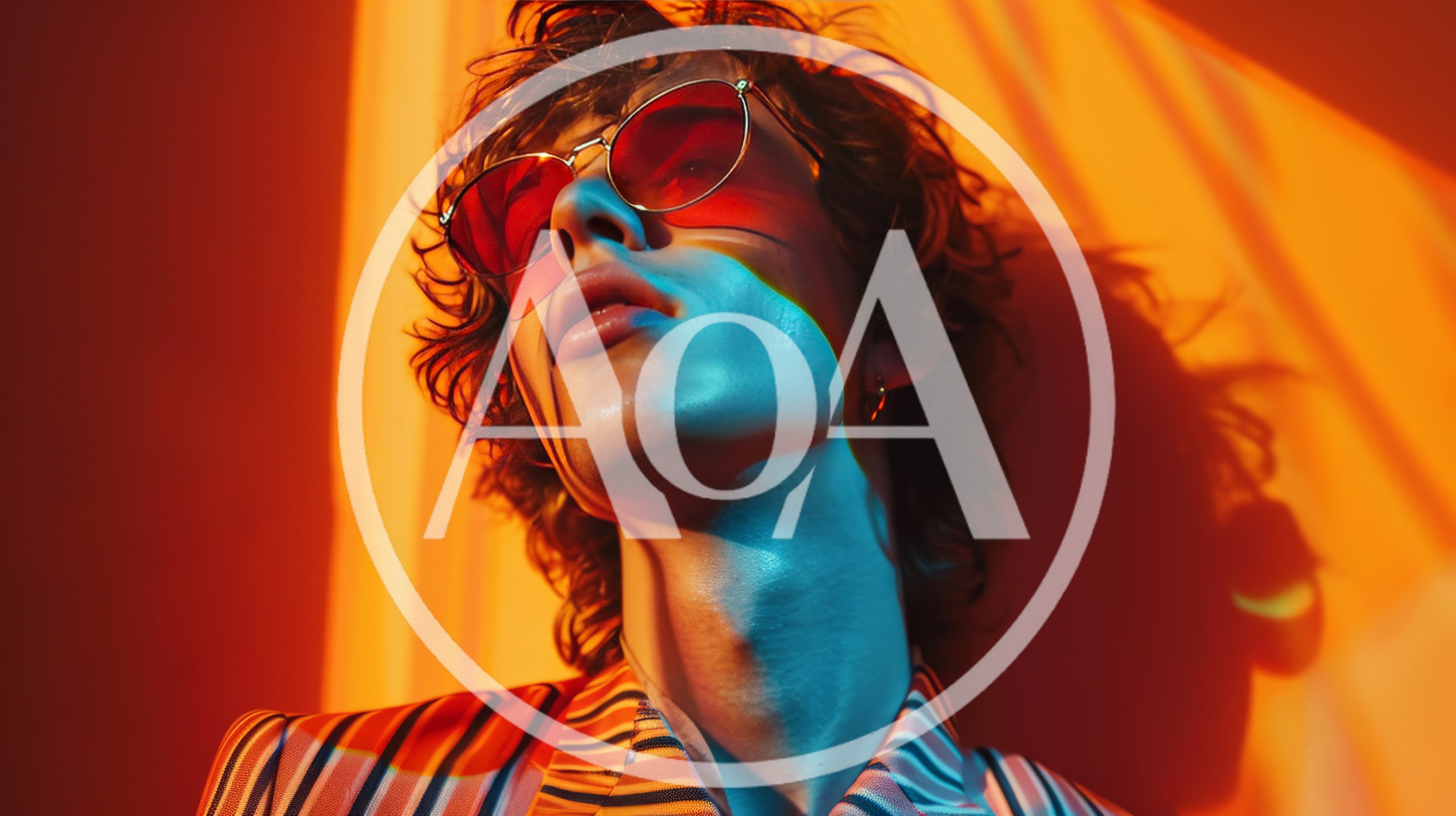 Stylish Young Man Wearing Retro Sunglasses