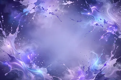 Abstract Purple Liquid Paint Splash Background