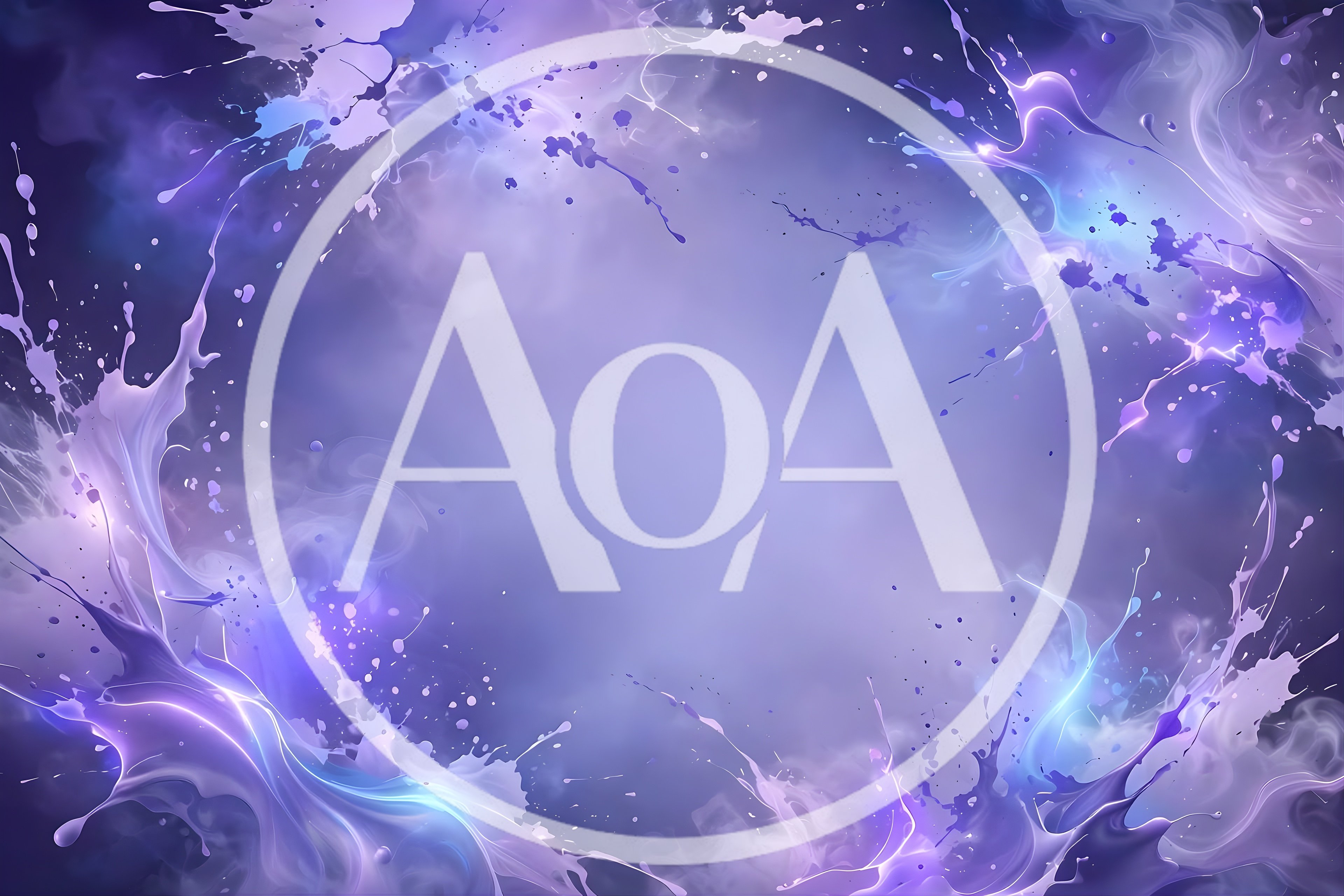 Abstract Purple Liquid Paint Splash Background