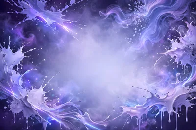 Abstract Purple Liquid Splash Background