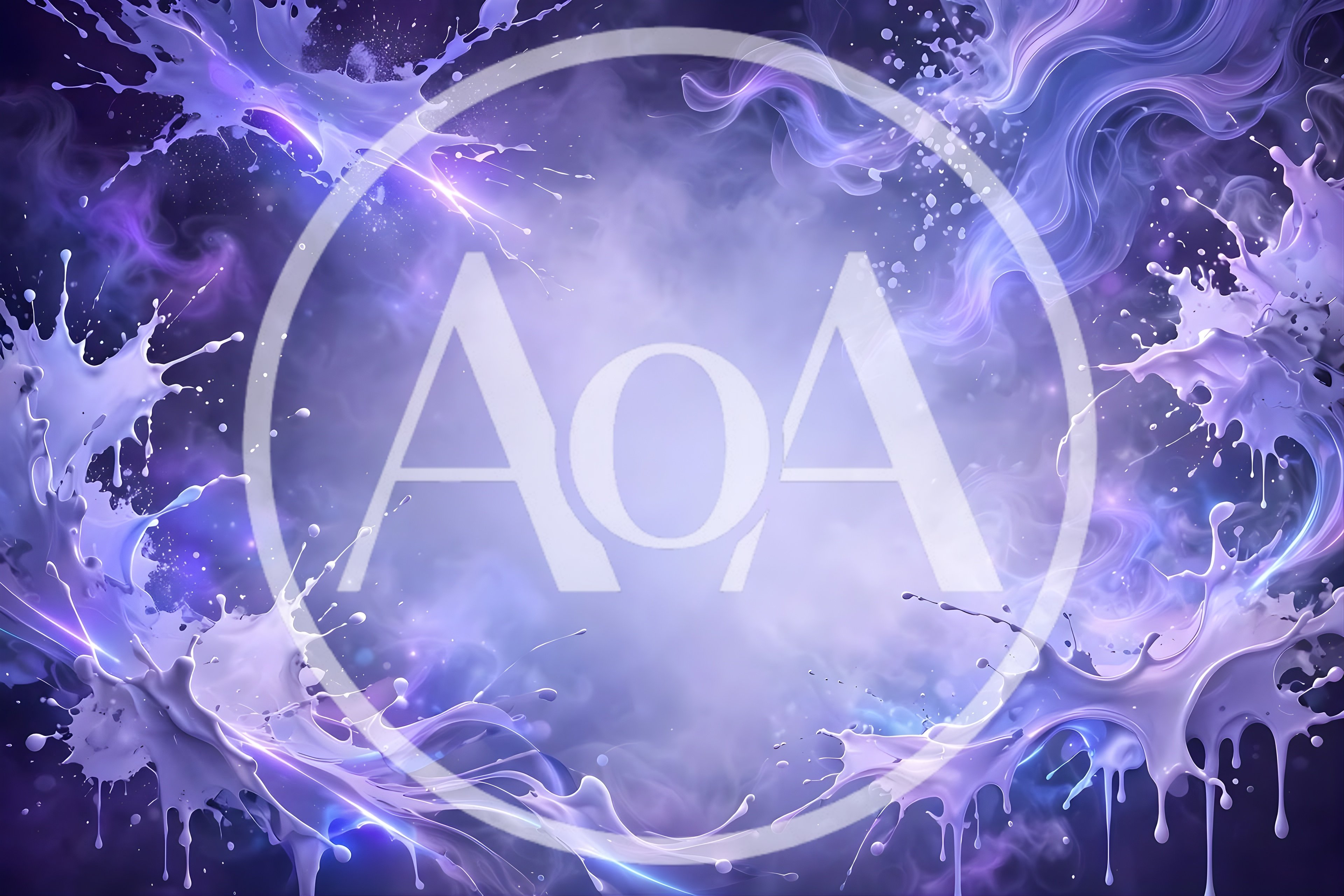 Abstract Purple Liquid Splash Background