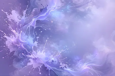 Abstract Purple Liquid Paint Splash Background