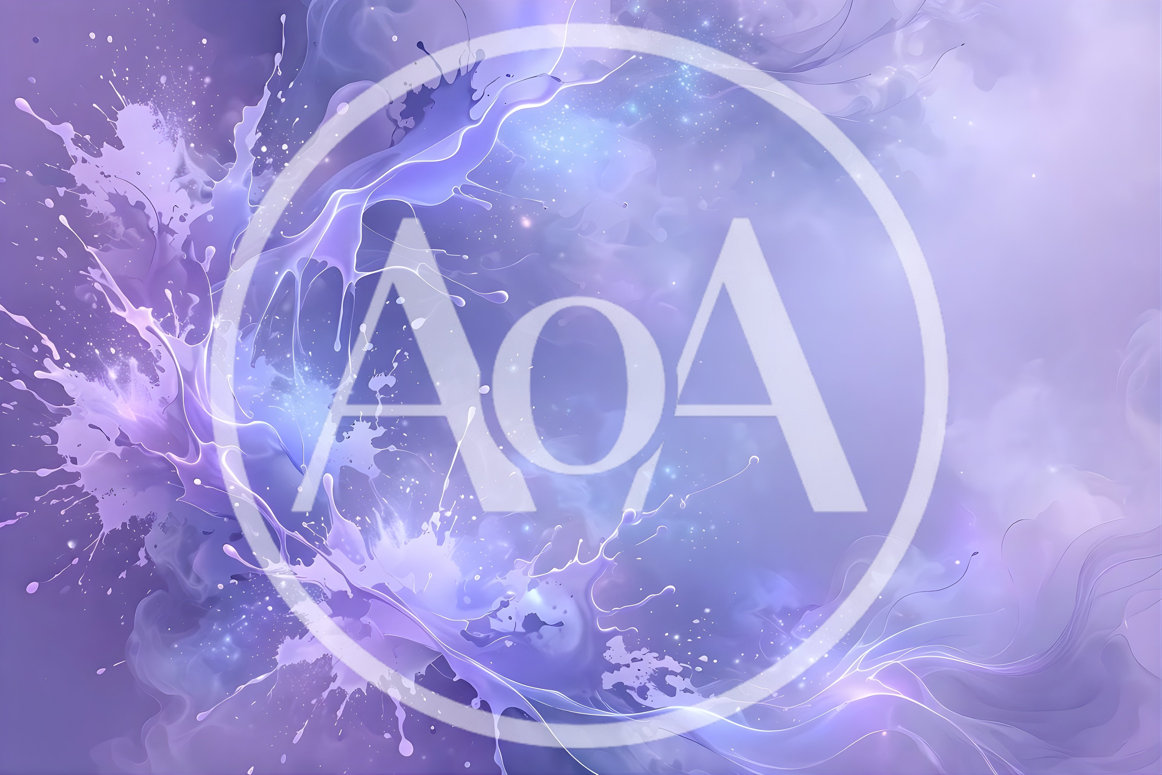 Abstract Purple Liquid Paint Splash Background