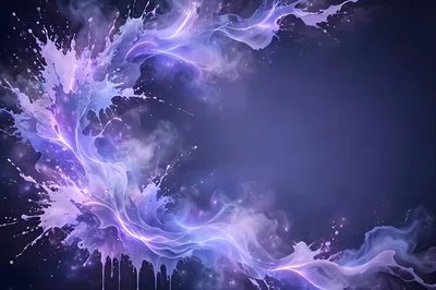 Abstract Purple Liquid Paint Splash Background