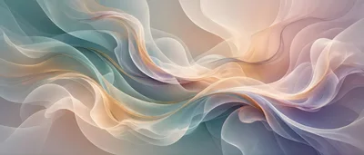 Abstract Flowing Silk Waves Background