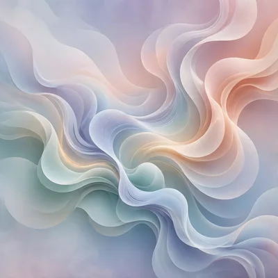 Abstract Pastel Flowing Waves Background