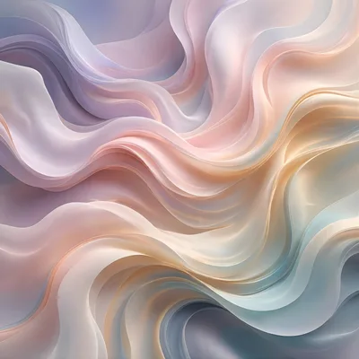 Abstract Flowing Pastel Silk Fabric Background