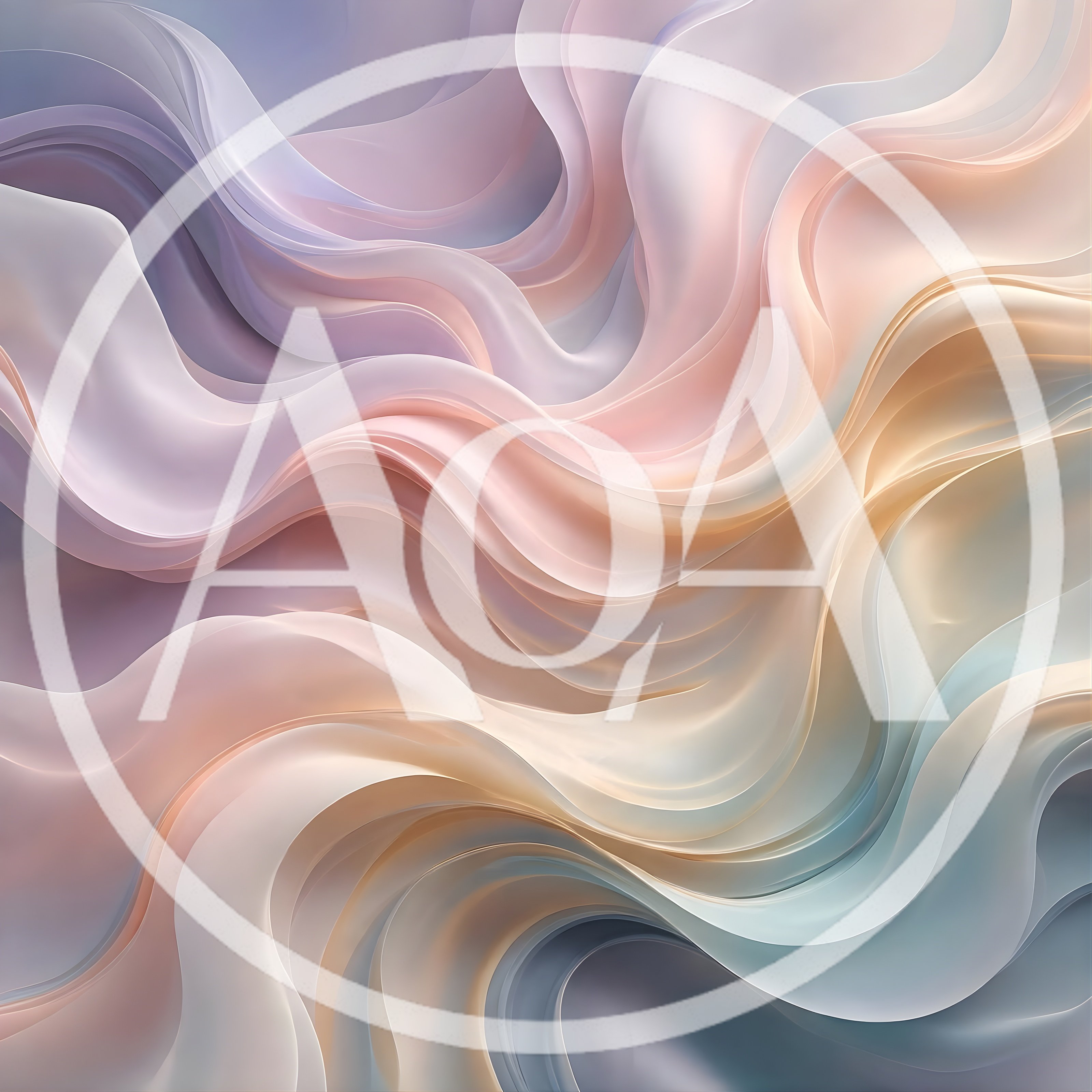 Abstract Flowing Pastel Silk Fabric Background