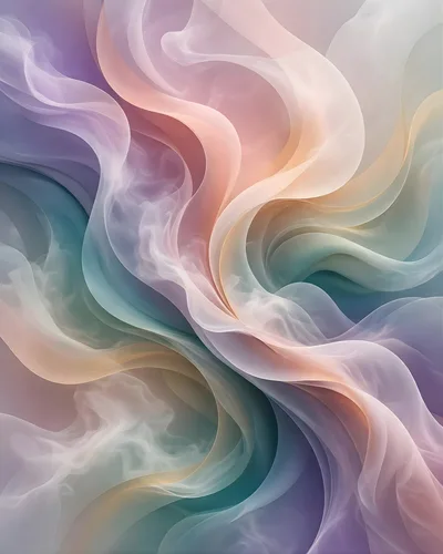 Abstract Flowing Silk Fabric Background