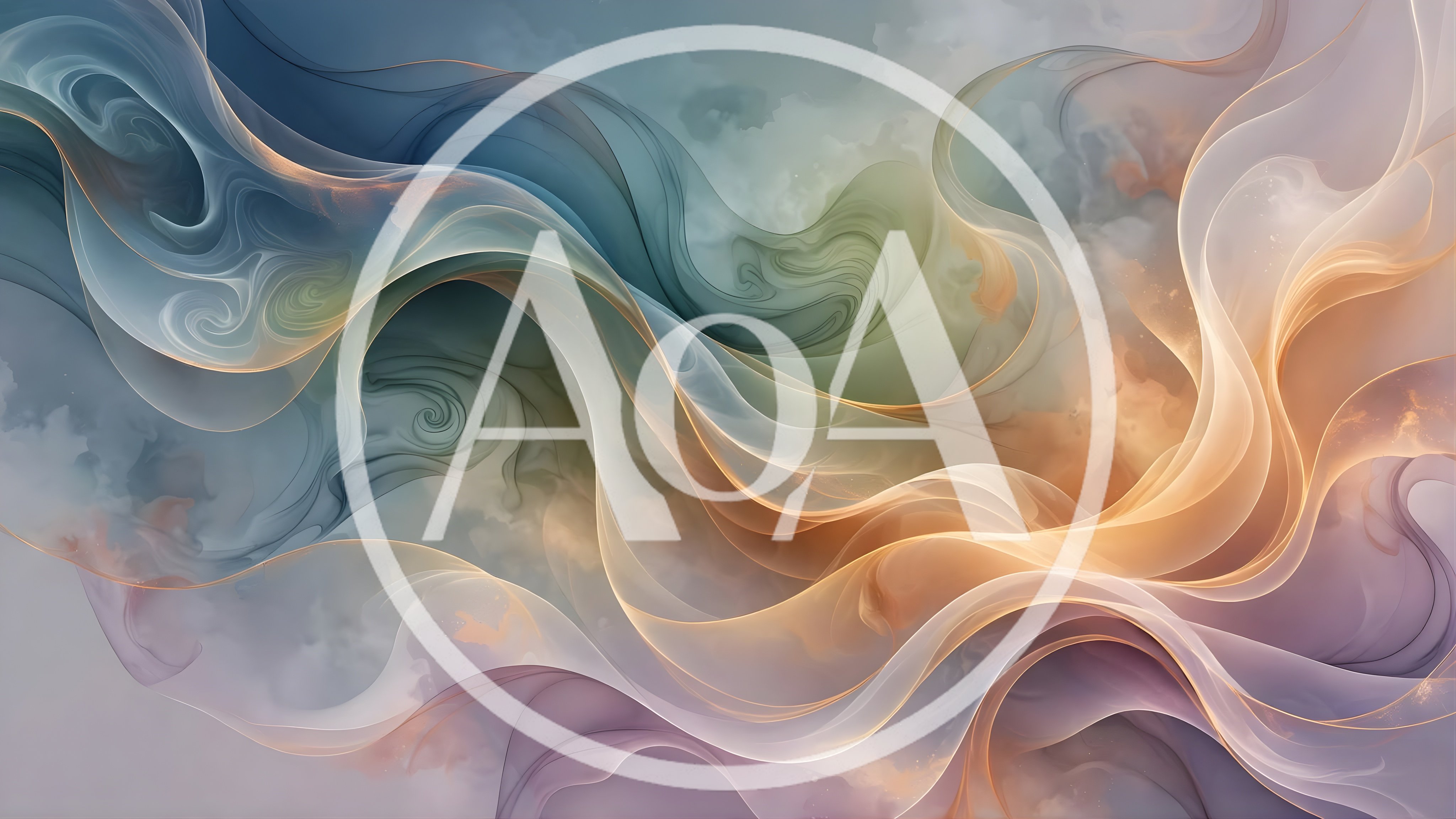 Abstract Flowing Silk Waves In Soft Pastel Tones