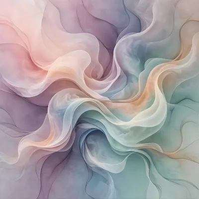 Abstract Flowing Pastel Silk Fabric Background