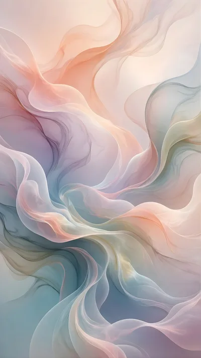 Abstract Flowing Pastel Silk Fabric Background