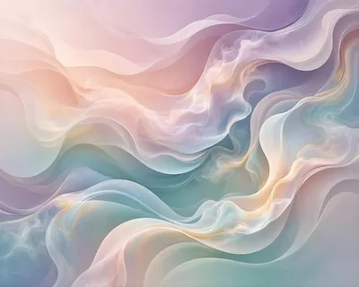 Abstract Pastel Flowing Silk Background