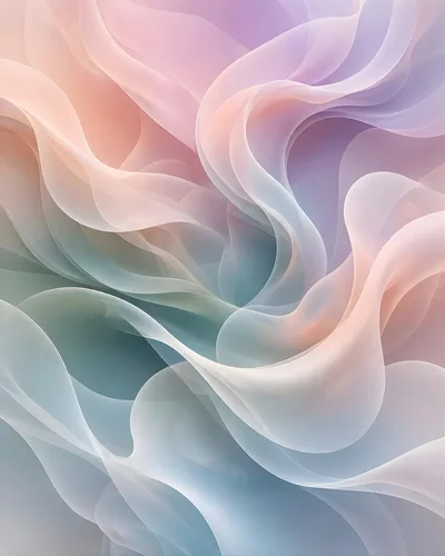 Abstract Flowing Silk Fabric Background